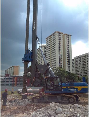 贵阳旋挖钻机租赁房建工程施工案例